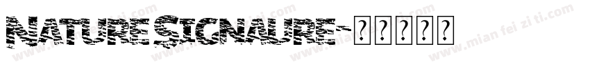 Nature Signaure字体转换